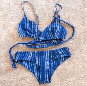 Show Me Your MuMu Blue Swimsuit Bikini Two Piece
